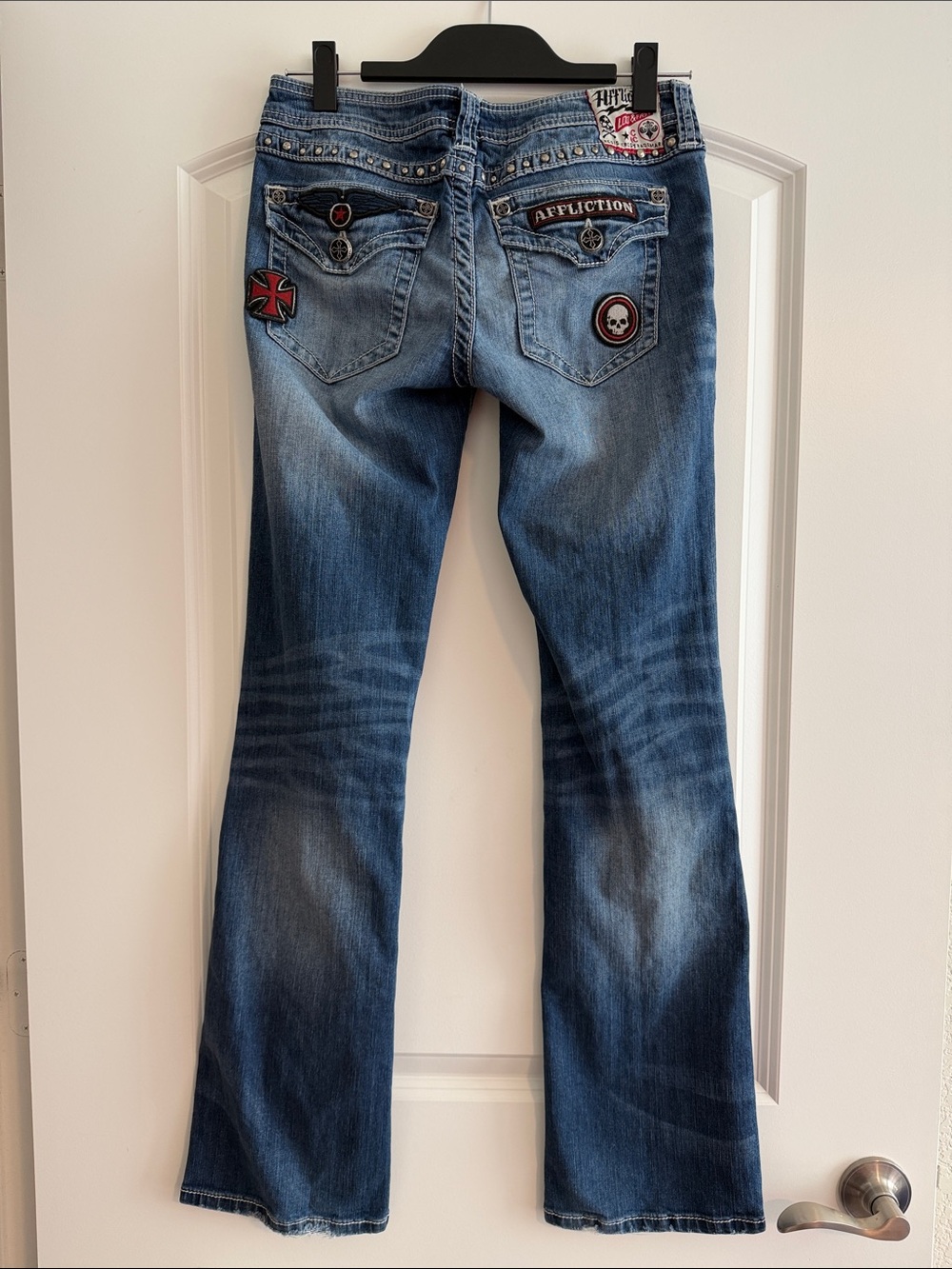 Affliction Jade Patriot Crossroad Denim Jeans Size 28 - Picture 6 of 8